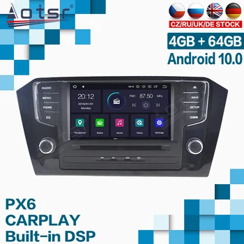 Aostr Android 10.0 Automobilio Radijo Volkswagen Passat 2016 2017 2018 Su Carplay Multimedia Player Auto Stereo GPS Galvos Vienetas