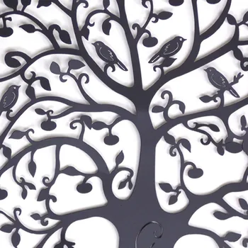 Apvalios Sienos Kabo Dekoracijos Skersmuo 60cm Gyvybės Medžio, Geležies Meno Namuose Kabo Ornamentas, Geležis, Medis, Sienų Dekoras