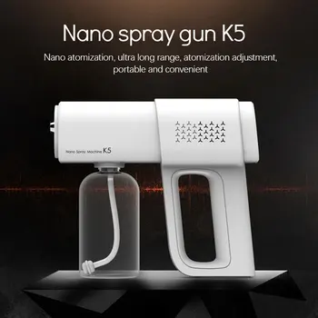 Atnaujinti 380ml Nano Dulkinimo Sanitizer Mašina USB Elektros Mėlyna Šviesa purškiklis Dezinfekcijai Purkštuvas Už Namų Biuro Sodas