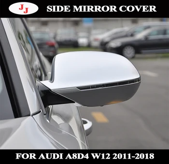 AUDI A8L A8 D4 W12 2011 m. 2012 m. 2018 m 6pcs galinio vaizdo Veidrodis Padengti Kepurės Dešinėje Kairėje Automobilio Pusėje Pakeitimas Galinio vaizdo Veidrodėlis Dangtis