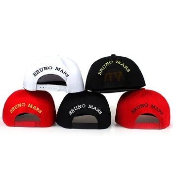 Aukštos Kokybės 2021 Naujas Prekės ženklas Bruno Mars 24k Magija Gorras Kaulų Skrybėlę Beisbolo kepuraitę Hip-Hop Snapback Saulės Kepurės Vyrams, Moterims, reguliuojama