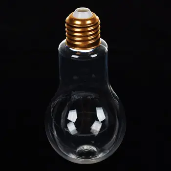 Aukštos Kokybės Kūrybos Plastiko Lemputės Formos Butelis Gėrimo Puodelio Vandens Butelis pretenduoja Dekoro Gėlių Vaza Multiuse