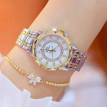 Aukštos Kokybės Moterų Japonijos judėjimo Prabangos Prekės ženklo Žiūrėti 2021 Suknelė Aukso Moterų Laikrodis Diamond Ponios Kvarciniai Laikrodžiai Moteris