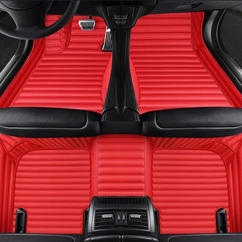 Aukštos kokybės odos 5 Sėdynės automobilio grindų kilimėlis audi a7 sportback a8 a1 a3 a4 a6 q3 q5 q7 rs automobilių aksesuarų, kilimų alfombra