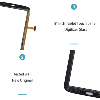 Aukštos Kokybės Samsung Galaxy Note 8 GT-N5100 N5110 N5100 Jutiklinio Ekrano Skydelis skaitmeninis keitiklis Stiklo Pakeitimas +Įrankiai