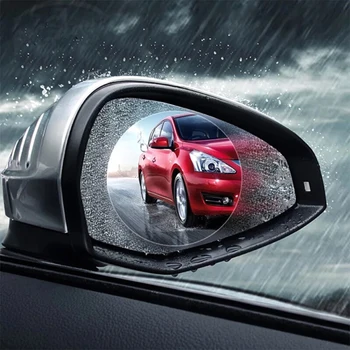 Auto Automobilio Galinio Vaizdo Veidrodis Rainproof Kino Visą Ekraną Stiklo Anti Rūko Šoninio Lango Atspindintis Veidrodis Universalus Didelis Vandeniui Filmas