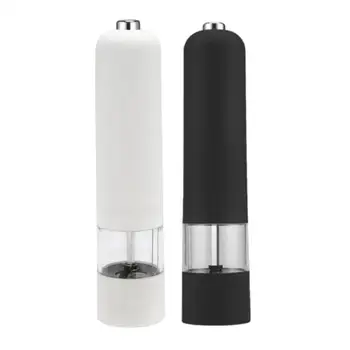 Automatinis Plastikinių Elektros Druskos ir Pipirų Malimo Malūnėlis Shaker 22.5x5.3cm už Žolelių Prieskonių Peppercorn