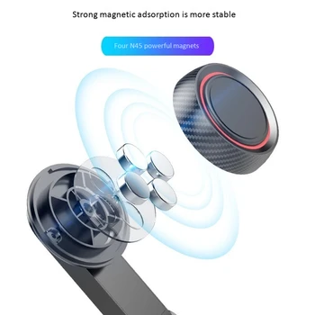 Automobilinis Telefono Laikiklis, Automobilinis Magnetinis Mobiliojo Telefono Laikiklis Reguliuojamas Magnetas 360 Laipsnių Sukimosi Sulankstyti Stovą, skirtą 