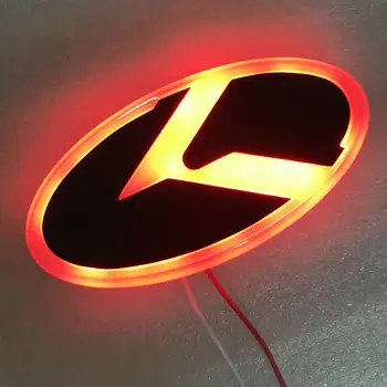 Automobilio Priekinės Grotelės, Galinis Kamieno 3D Apšviestas LED Logotipas Ženklelis Šviesos KIA K5 Stinger