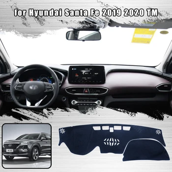 Automobilio prietaisų Skydelio Dangtelį Brūkšnys Kilimėlis Hyundai Santa Fe 2019 2020 TM Auto neslidus Saulės Pavėsyje, Trinkelėmis Kilimas