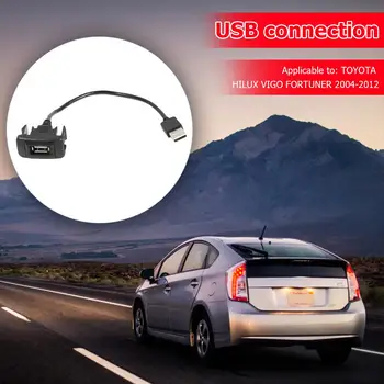 Automobilio prietaisų Skydelyje Flush Mount USB 2.0 Prievadą Skydelio Vyrų ir Moterų Plastikiniai prailginimo Laido Adapteris, skirtas 
