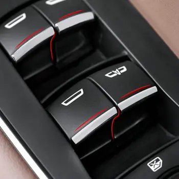 Automobilio stilius ABS 7PCS/SET Automobilių langų pakėlimo mygtukai papuošti blizgančiais Už Buick Regal 2018 2019 automobilių reikmenys