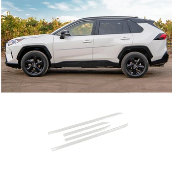 Automobilių Aksesuarai Toyota RAV4 2019 2020 2021 ABS Šoninės Durys Kūno Anti-subraižyti Raštas Liejimo Apdaila 4pcs