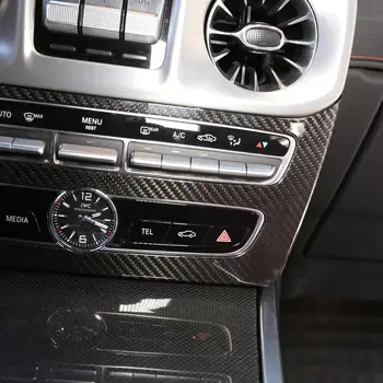 Automobilių Interjero Aksesuarų Benz G Klasės W463 2019 2020 Nekilnojamojo Anglies Pluošto Centrinė Konsolė Režimo Mygtukas Rėmo Apdaila