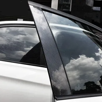 Automobilių Klojimas Durų, Langų, B-ramsčių Dekoratyvinis Dangtelis Apdailos Lipdukai Anglies Pluošto BMW X5 E70 