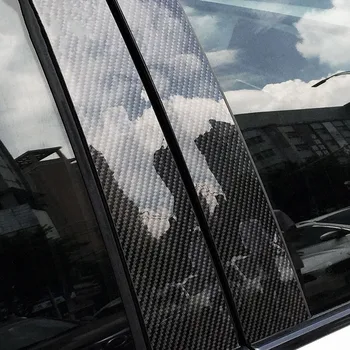 Automobilių Klojimas Durų, Langų, B-ramsčių Dekoratyvinis Dangtelis Apdailos Lipdukai Anglies Pluošto BMW X5 E70 