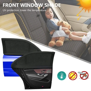 Automobilių Langų skėtį nuo saulės Vaikai Anti-uodų Saulės Pavėsyje Padengti Shield UV Apsauga Automobilio Akies 