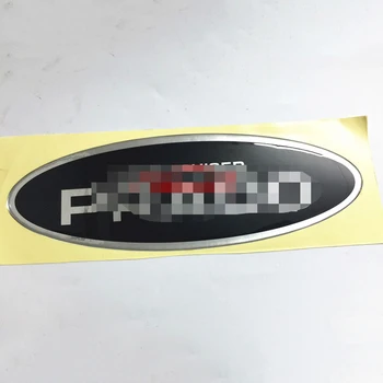 Automobilių Optikos reikmenys 1pcs Toyota Land Cruiser FJ120 Prado 2003-2009 Atsarginių padangų padengti ženklelis dekoro lipduko apdaila