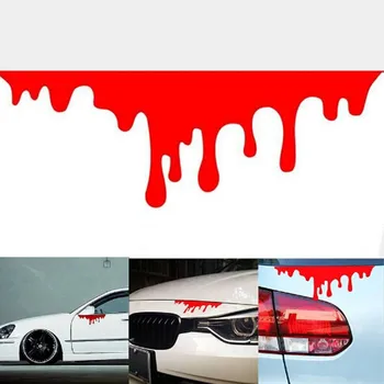 Automobilių Raudonųjų Kraujo Lipdukai Atspindintis Auto Lipdukai Žibintas Bamperis Kūno JDM Lipdukas Apima Automobilio Stiliaus 2021#YL1