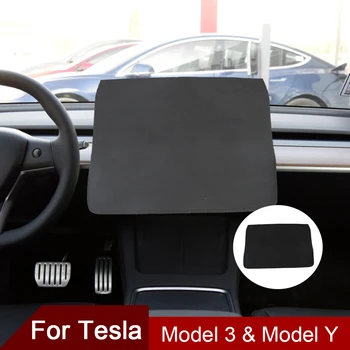 Automobilių skėtį nuo saulės GPS Žaidėjas Ekrano Dangtelio Raštas Dulkių Guard Klaidų, Automobilių Reikmenys Tesla Model 3 2017-2021 Modelis Y
