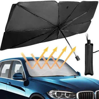 Automobilių skėtį nuo saulės, sulankstomas priekinio, galinio stiklo skėtį nuo saulės skėtį nuo saulės priekinio lango automobilių skėtį nuo saulės, automobilio apsaugos nuo saulės, automobilio reikmenys