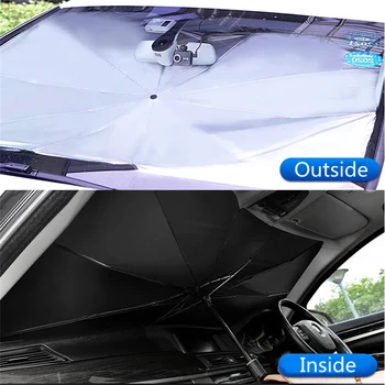 Automobilių Stiklų Tentai Vidaus reikalų Skėtis Automobilių Saulė Pavėsyje Padengti UV Apsauga Automobilio Saulės Skydelis Priekinis Stiklas