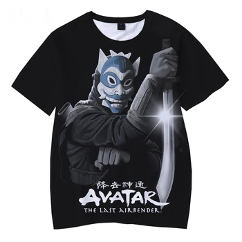 Avatar The Last Airbender T-Shirt Anime 3D Spausdinimo Streetwear Vyrai Moterys Mados Negabaritinių Marškinėliai Harajuku Vaikai Tees Berniukas, Mergaitė, Topai