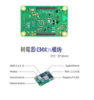 Aviečių Pi Skaičiavimo Modulis CM4 Core Plėtros Valdybos Raspberry Pi 