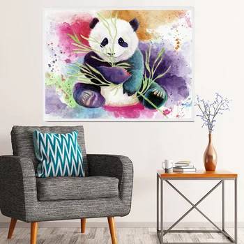 AZQSD Visiškai Rinkiniai Diamond Siuvinėjimo Panda Mozaikos Namų Dekoravimui Diamond Tapybos Gyvūnų Nuotraukos Strazdų Rankų darbo Dovana