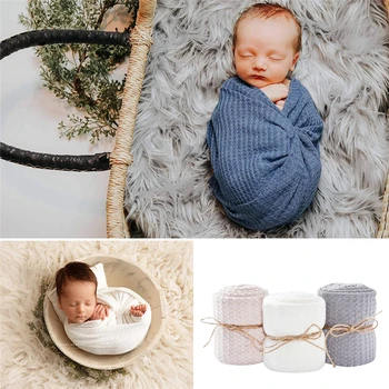 Baby Wrap Premium Mezgimo Apsiaustas Naujagimių Fotografijos Rekvizitai dėl Berniukas ar Mergaitė Photoshoot Unisex Gauna Antklodės Kūdikių Suvystyti Wrap