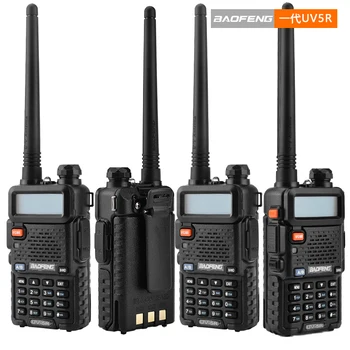 BaoFeng UV-5R Walkie Talkie Nešiojamų Du Būdu Radijo 128CH 5W VHF UHF radijo stotele CB Radijo Medžioklė