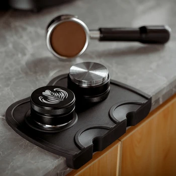 Barista Kavos priešslydžio sistema Kilimėlis Espresso, Latte Art Pen Suklastoti Turėtojas Trinkelėmis Coffeeware Kavos Šlifuoti Minkšto Silikono Kilimėlis 51/53/58MM