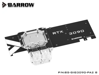 Barrow Dvigubas vandens Aušinimo bloką naudoti GIGABYTE RTX 3080/3090 ŽAIDIMŲ/EAGLE/VIZIJA OC GPU kortelę Su backplane BS-GIG3090-PA2 B