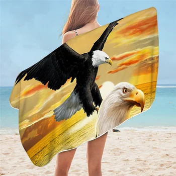 BeddingOutlet Erelis Vonia Rankšluostį 3D Atspausdintas Mikropluošto Paplūdimio Rankšluostį Suaugusiems Dreamcatcher Stačiakampio 75x150cm Amerikos Vėliava toalla
