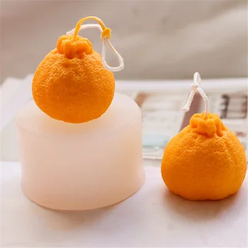 Big Orange Formos Žvakė Pelėsių Silikono Muilo Formavimo Pelėsių 