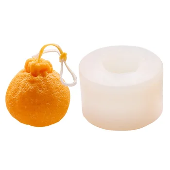 Big Orange Formos Žvakė Pelėsių Silikono Muilo Formavimo Pelėsių 