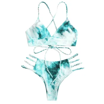 Bikini 2021 Moterų Bikini Kietas Nustatyti maudymosi kostiumėlį Dviejų dalių Užpildytas Liemenėlė maudymosi Kostiumėliai Paplūdimio biquini traje de baño mujer #K4