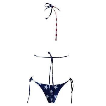 Bikini 2021 Seksualus Amerikos Vėliava Spausdinti Aukštos Sumažinti Kojų, Bikini Nustatyti Dviejų dalių maudymosi kostiumėlį, maudymosi kostiumėliai moterims tankini maudymosi kostiumas moterims