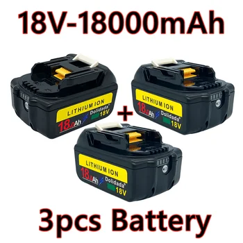 BL1860 Įkrovimo Baterija (akumuliatorius 18 V 18000mAh Ličio jonų už Makita 18v Baterijas BL1840 BL1850 BL1830 BL1860B LXT 400+kroviklis