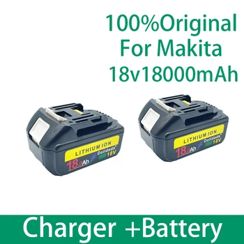 BL1860 Įkrovimo Baterija (akumuliatorius 18 V 18000mAh Ličio jonų už Makita 18v Baterijas BL1840 BL1850 BL1830 BL1860B LXT 400+kroviklis