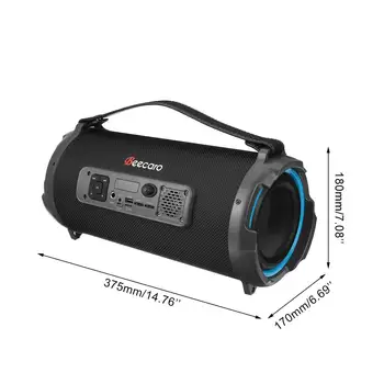 Bluetooth 5.0 Garsiakalbis Nešiojamos Belaidžio Didelės Galios Stereo žemų dažnių garsiakalbis Heavy Bass Garsiakalbiai Garso Lauke Paramos FM Radijo TF AUX USB