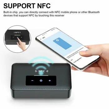 Bluetooth 5.0 Siųstuvas&Belaidžio ryšio Imtuvas 3.5 mm Jack AUX NFC 2 RCA Audio Adapteris, NFC, 