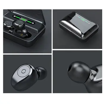 Bluetooth 5.0 Touch Kontrolės, laisvų Rankų įranga TWS Belaidžio Ausinės, 