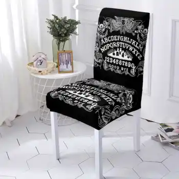 Bohemijos Mandala Modelio Spausdinimo Valgomojo Kėdė Slipcover Nuimamas Anti-purvinas Virtuvės Sėdynės Atveju Ruožas Kėdė Padengti Puotą