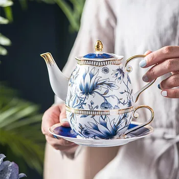 BORREY Kaulų Kinija Arbatinukas Nustatyti Kavos Puodelis Gėlių Arbatos Puodą Puer Oolong Kung Fu Popietės Arbata turkijos Teaware keramikinis Puodelis Virdulys Rinkinys