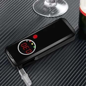 Breathalyzer Nešiojamų Alkoholio Kvapą LCD Ekranas Testeris Su 6 Kandikliai Automobilių Elektronikos Priedai Lašas Laivybos