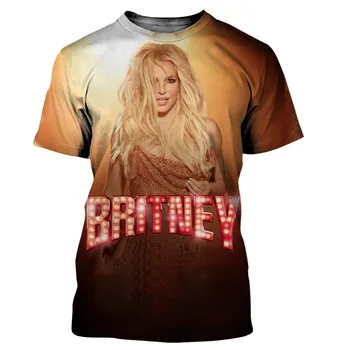 Britney Spears Vyrai/moterys Naujas Mados Cool 3D Spausdinti marškinėliai Atsitiktinis Harajuku Stiliaus Marškinėlius Streetwear Viršūnes Dropshipping