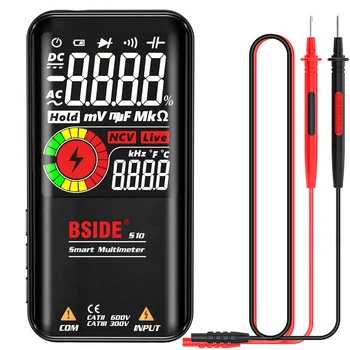 BSIDE S10 / S11 Digital Smart Multimetras Spalvotas LCD Ekranas 9999 Skaitmeninis DC AC Įtampos Kondensatorius Ohm Diodų NCV Hz Varžos