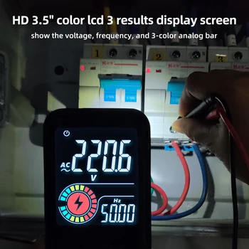 BSIDE S10 / S11 Digital Smart Multimetras Spalvotas LCD Ekranas 9999 Skaitmeninis DC AC Įtampos Kondensatorius Ohm Diodų NCV Hz Varžos