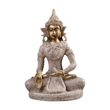 Budos Paveikslas Išskirtinį Skaldytų atsparios Dervos Dekoratyvinis Budizmas Statula Namų, Namų Dekoro Apdailos Amatų Miniatiūros